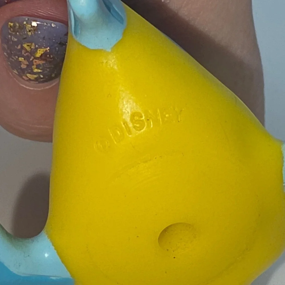 Disney Flounder 80s-90s Toy Small Yellow Blue Fair Condition Little Mermaid